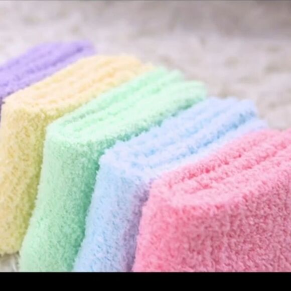 5 Pair Women's Winter Fuzzy Socks Cozy Fluffy Warm Slipper Socks Sleep Socks - Picture 2 of 9